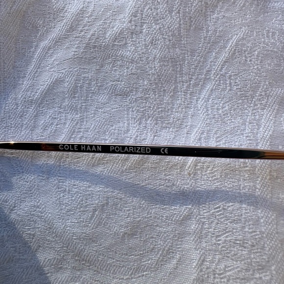 Cole Haan Polarized Aviator Sunglasses Rose Gold Metal Frame - Picture 5 of 5